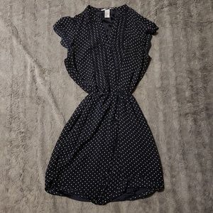 Vintage Style Navy Dress.